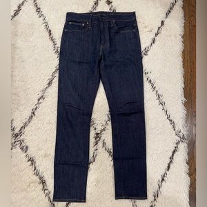 J Crew 484 Slim Stretch Destination Denim - Dark Wash Travel Jean